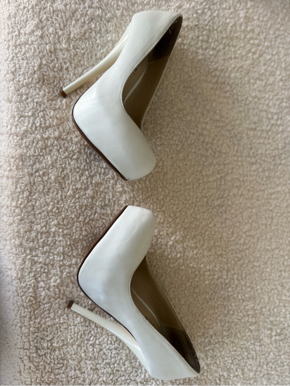 Pleaser White Platform Stiletto Pumps size 5 - Picture 5 of 6